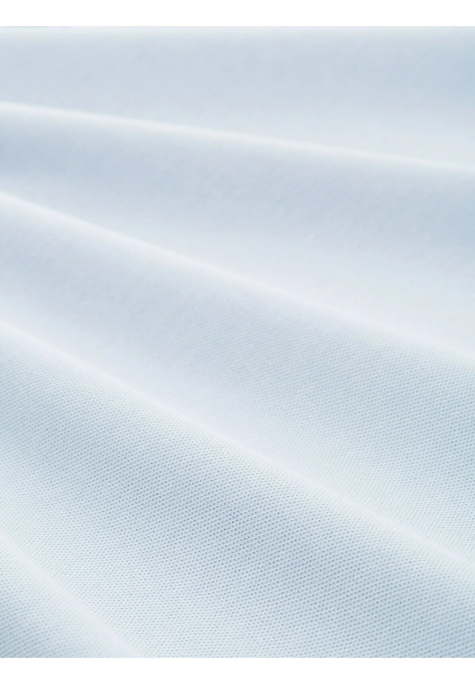 TOM TAILOR Polo Shirt - Foggy Blue White Two Tone