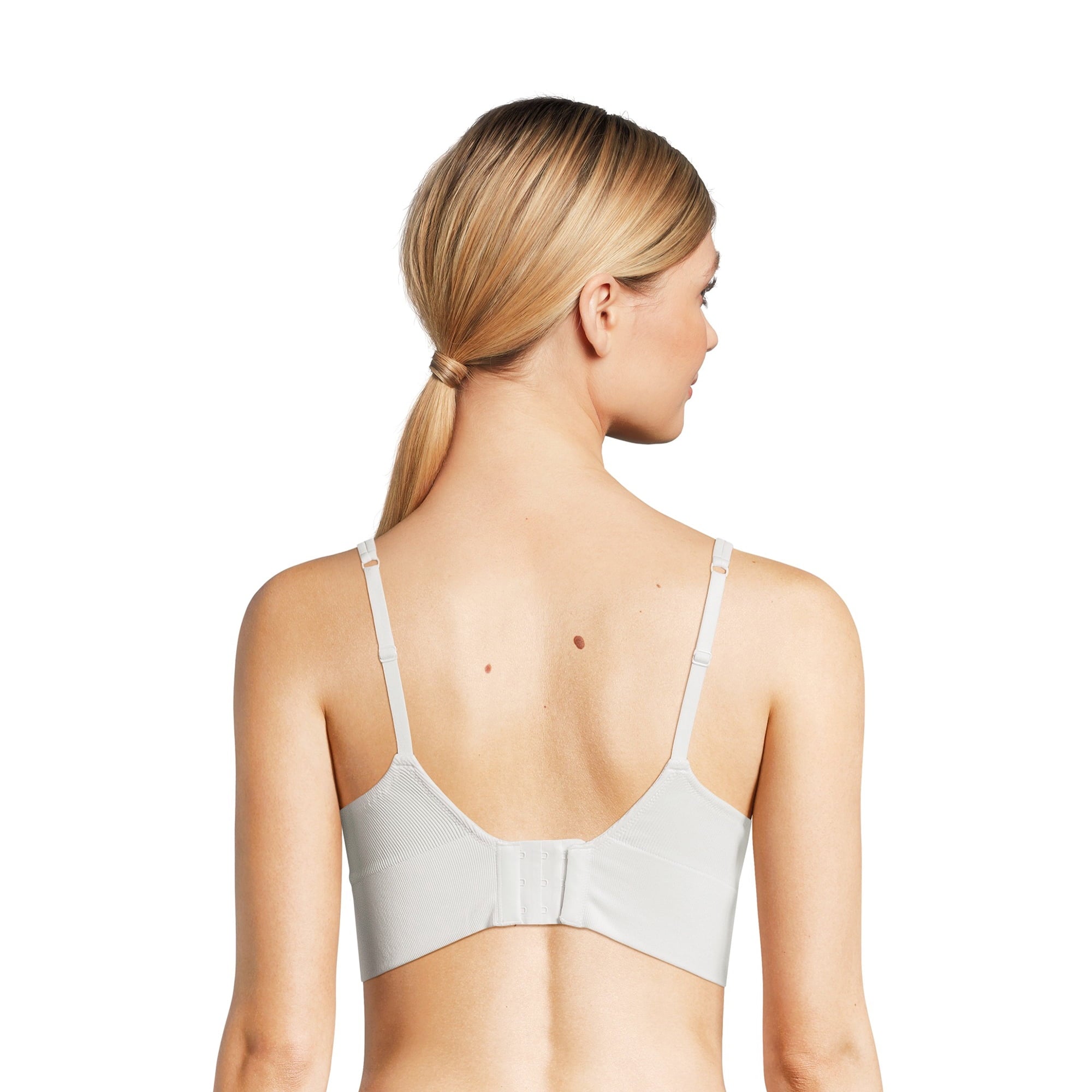 SIZE: S - No Boundaries Women's Light Lift Wirefree Seamless Ribbed Bra