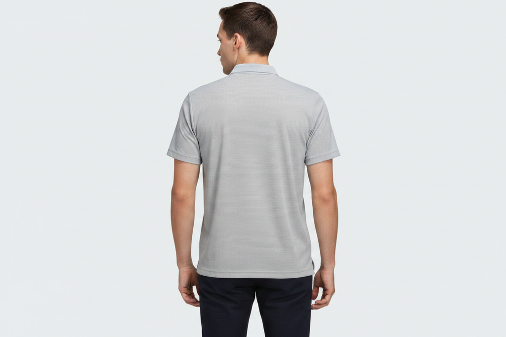 Adidas Color-Block Polo — Back 3Q