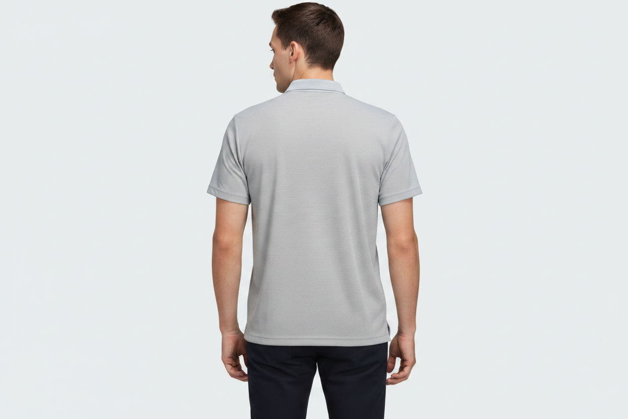 Adidas Color-Block Polo — Back 3Q