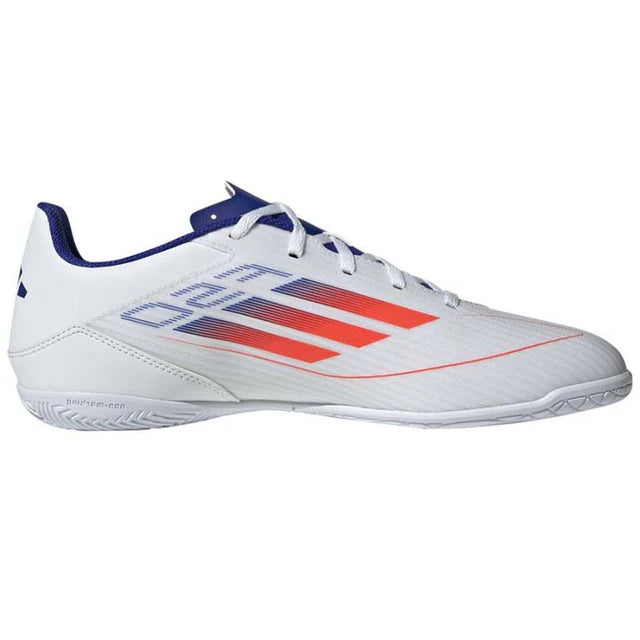 Adidas F50 Club Indoor Soccer Shoes 'White/Sun Red/Shiny Blue' - [IF1345]