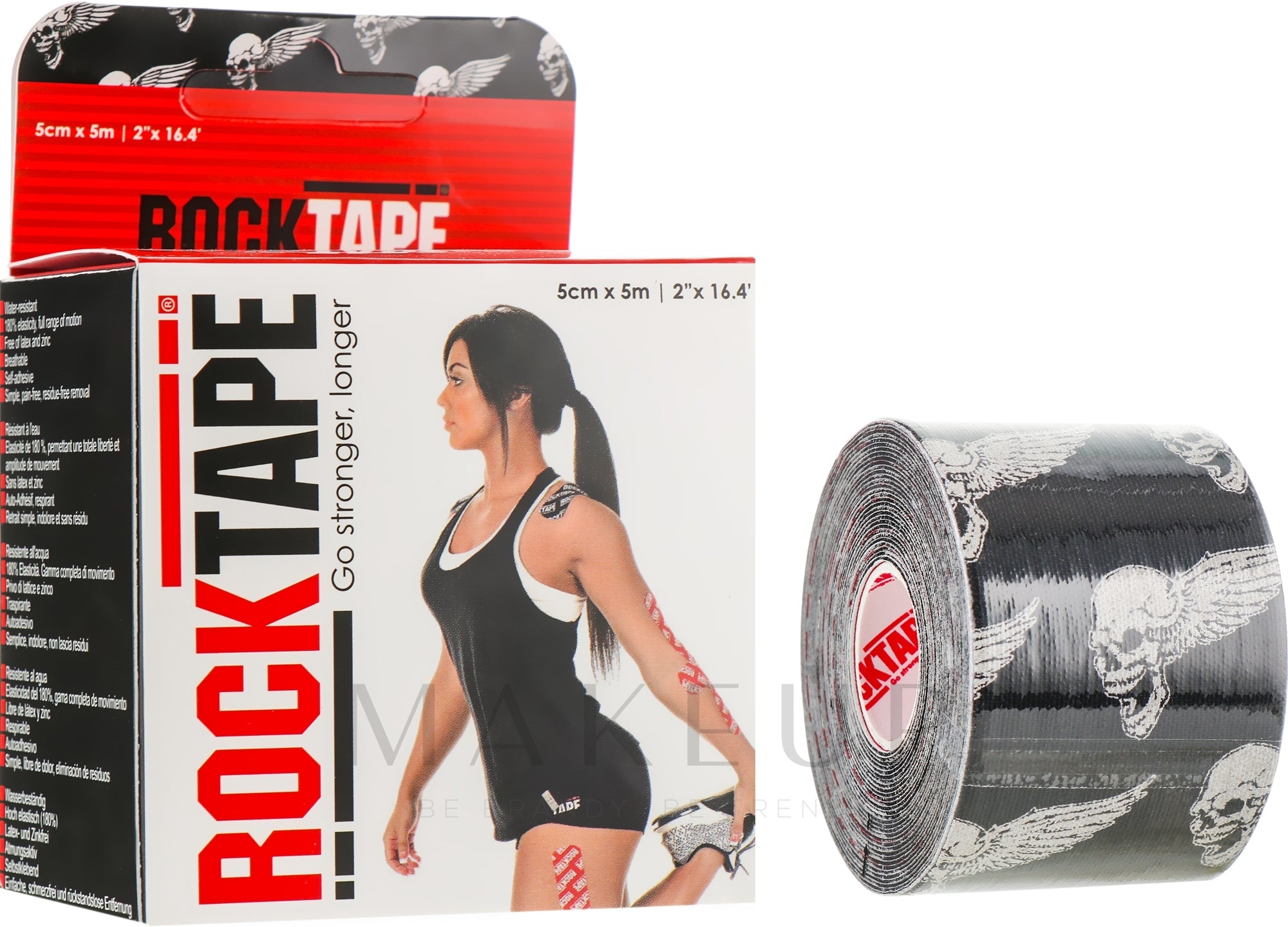 Rocktape Kinesiology Tape 10cm x 5m - Black