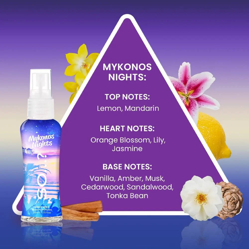 Body Splash Escapes 4 x 50ml By So