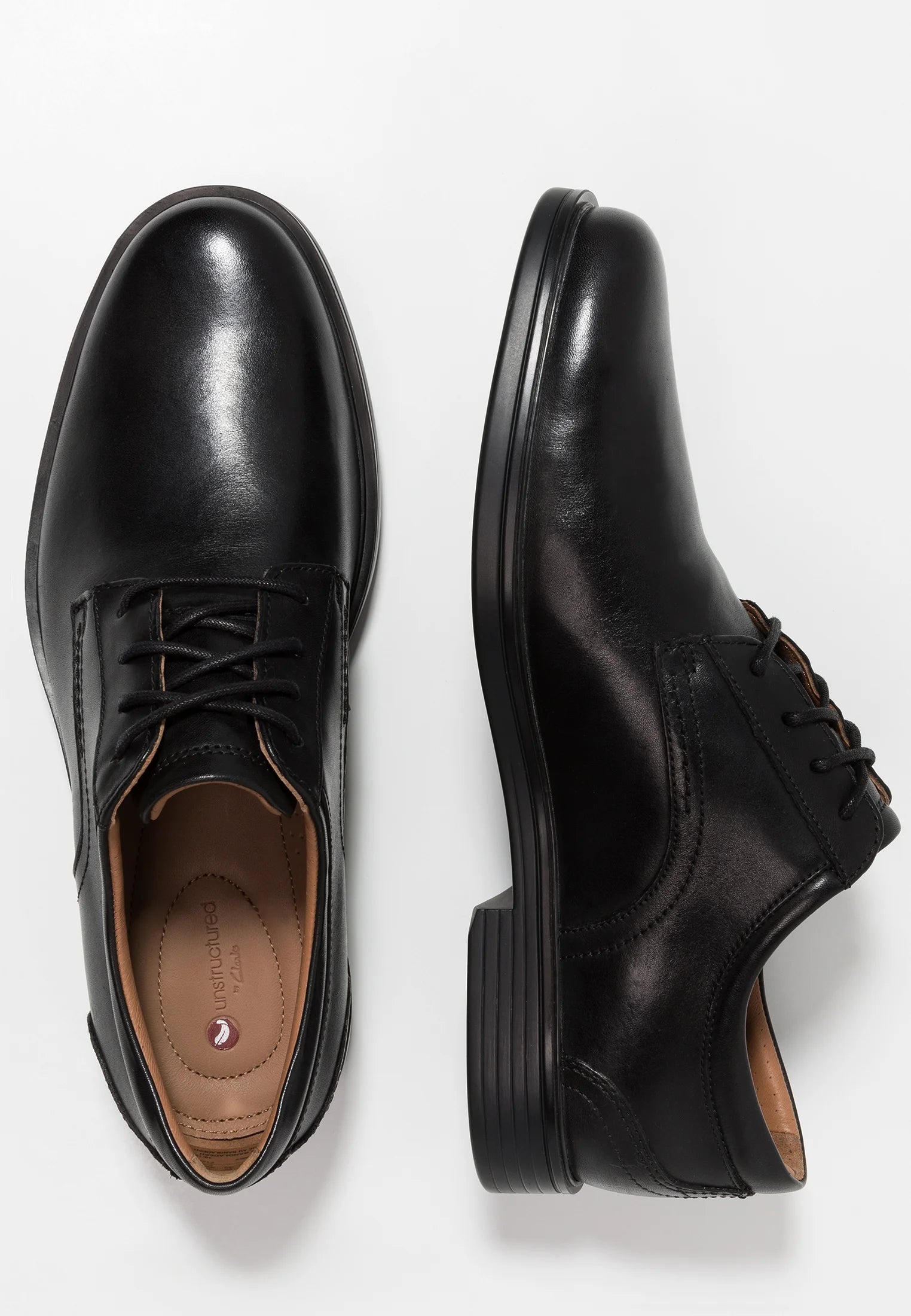 Clarks UN ALDRIC LACE Smart Lace Ups Black Shoes
