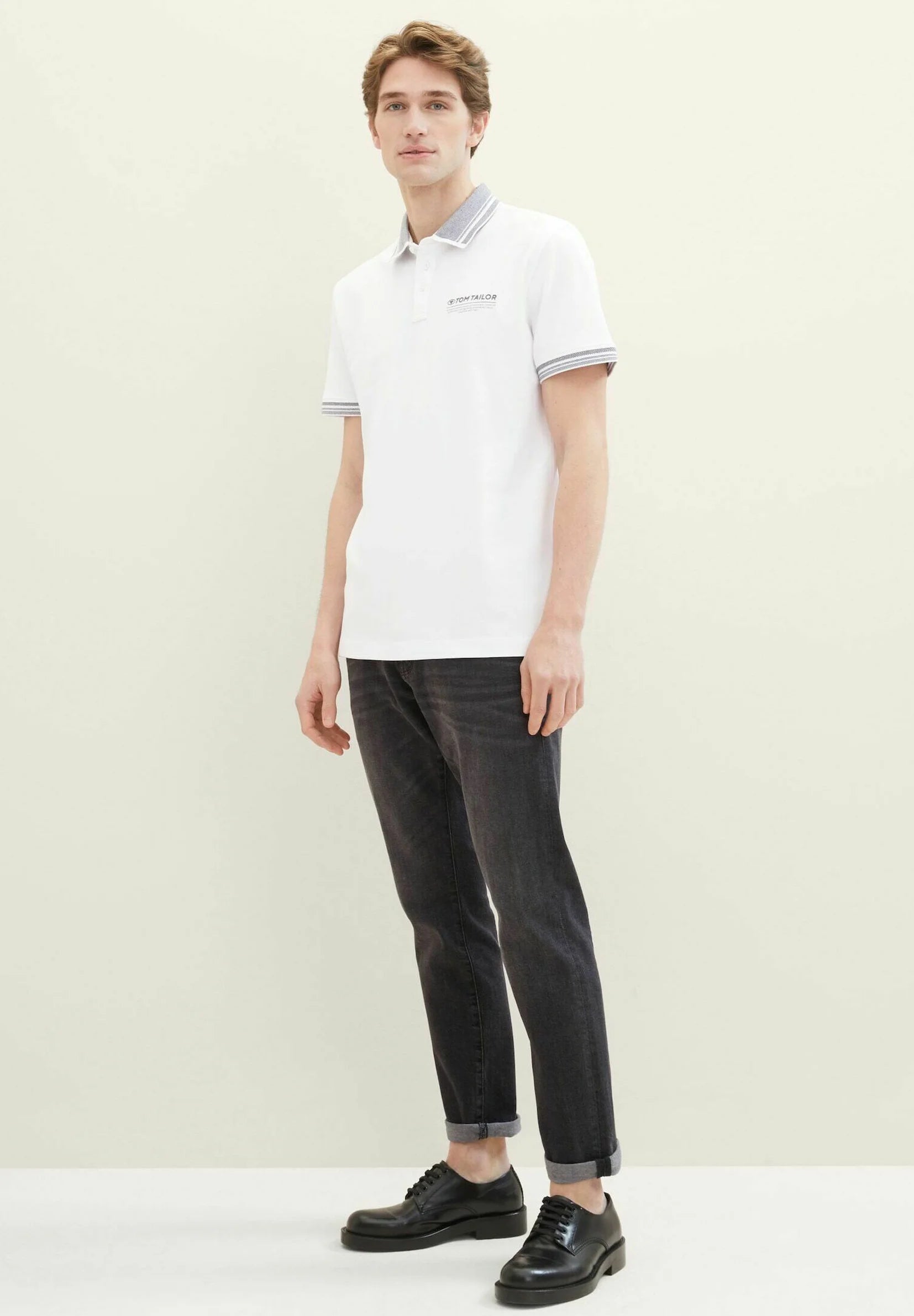 TOM TAILOR MIT LOGO - Polo shirt - white