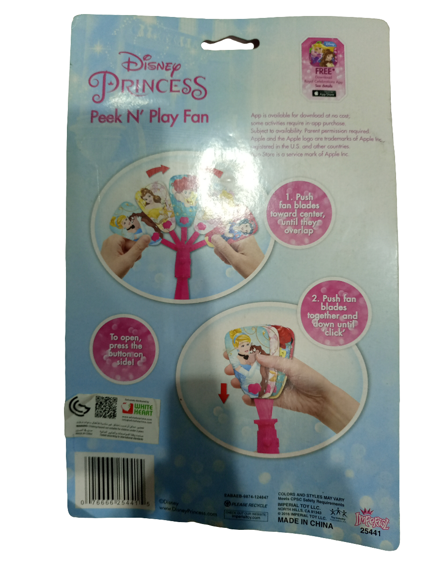 Disney Princess peek N play fan