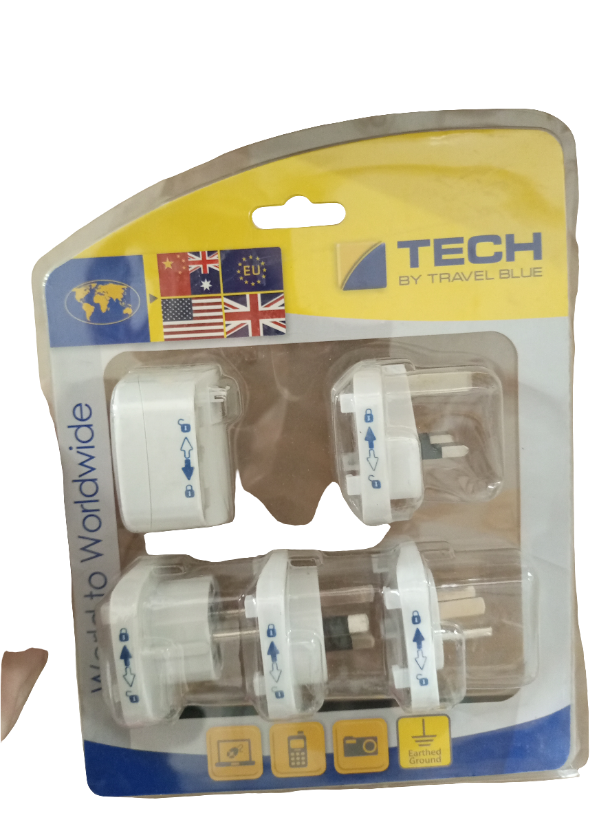 TRAVEL BLUE EUROPE TO WORLD TRAVEL ADAPTER