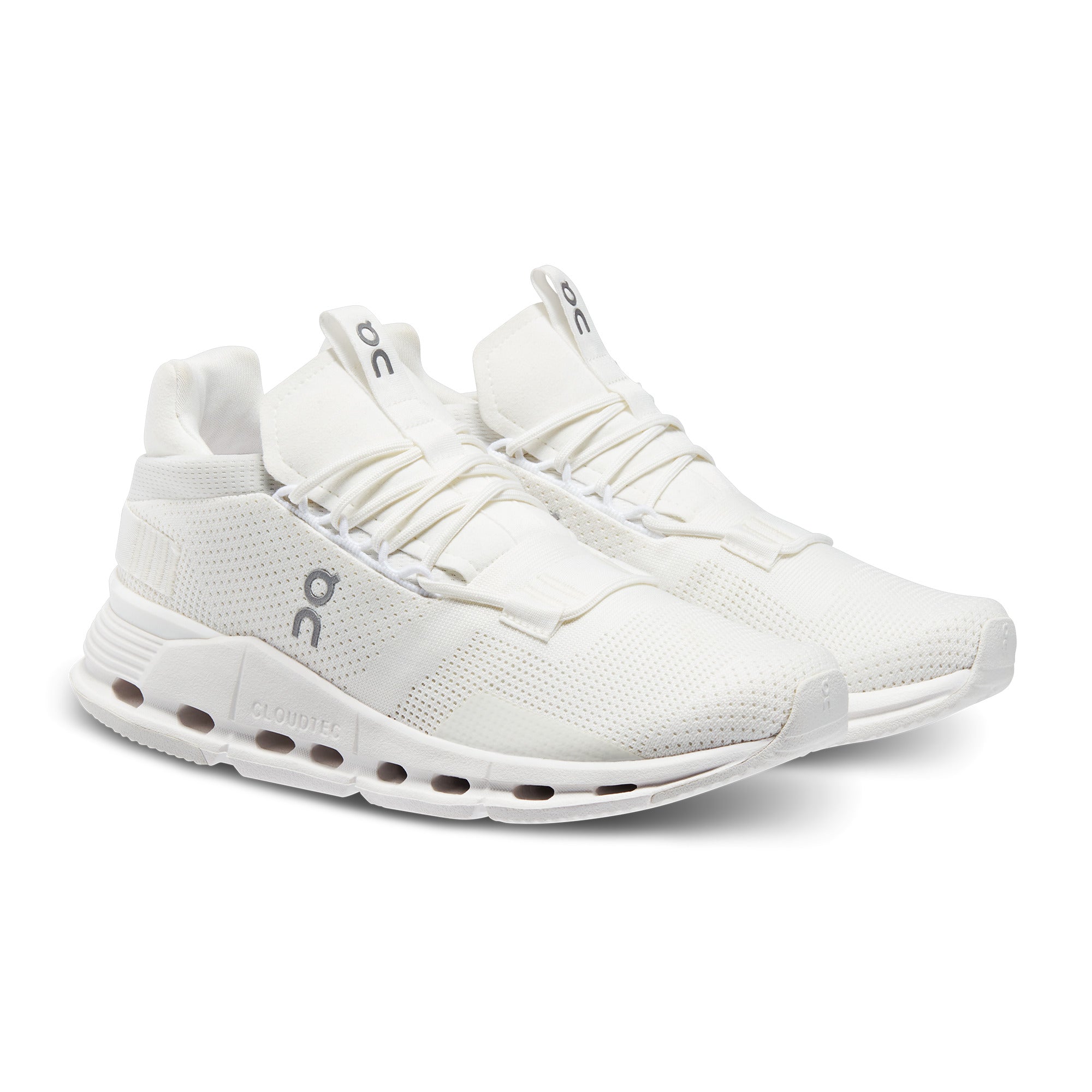 On Cloudnova All White Shoes