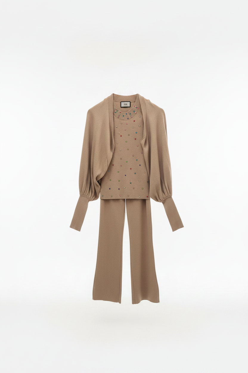 Beige Knit Set - No Hanger 1