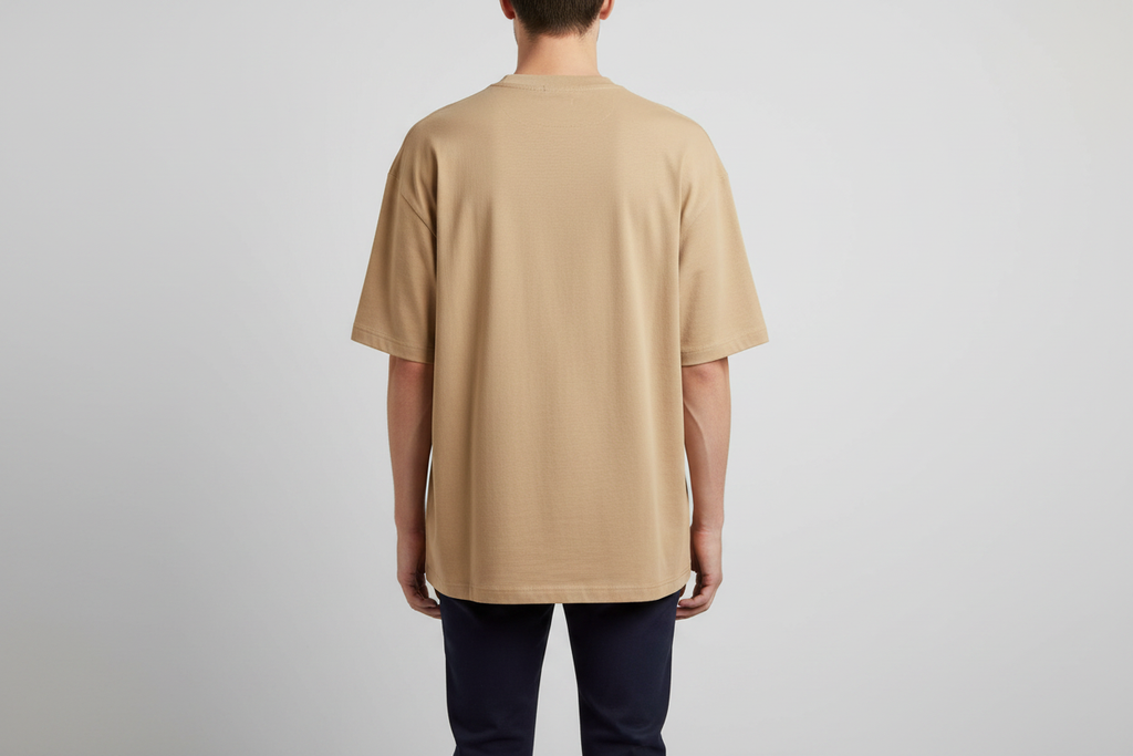 Beige Summer Tee — Back