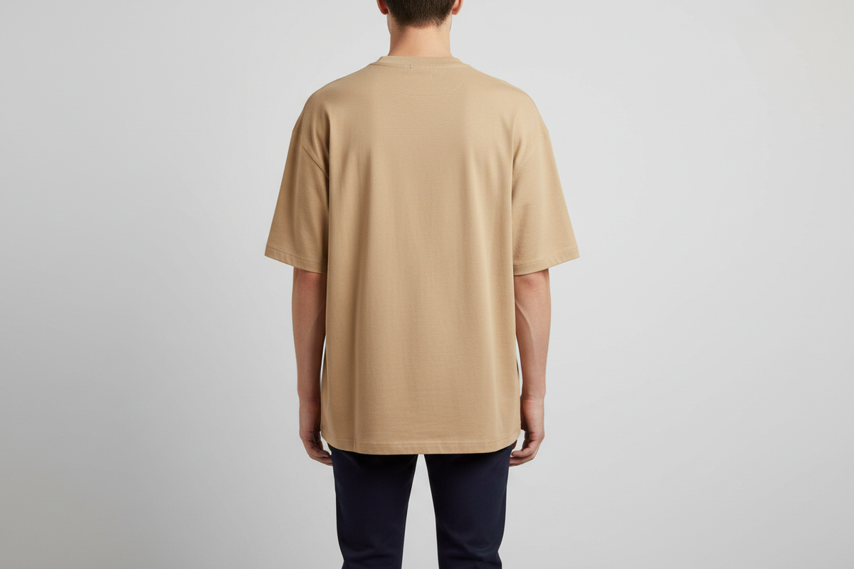 Beige Summer Tee — Back