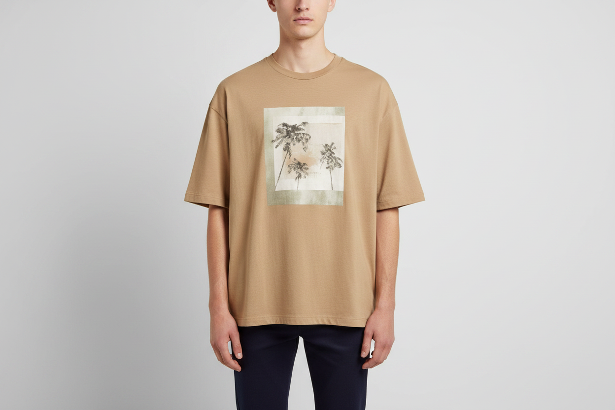 Beige Summer Tee — Front