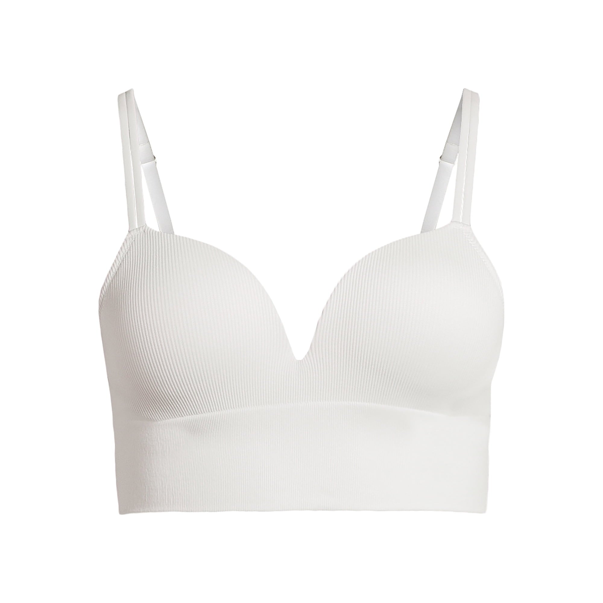 SIZE: S - No Boundaries Women's Light Lift Wirefree Seamless Ribbed Bra