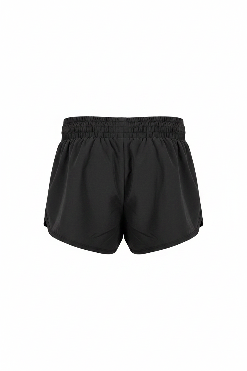 Black Athletic Shorts - Back