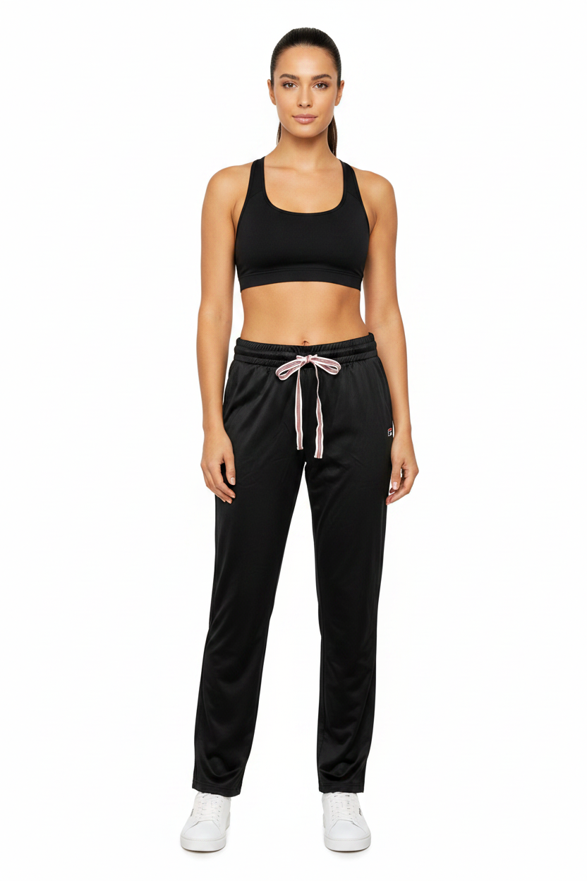 Black FILA Pants Women Model