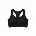 Black Racerback Bra Front
