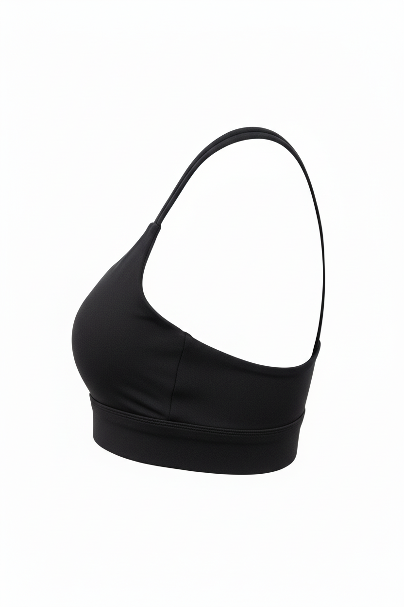 Black Sports Bra - Side