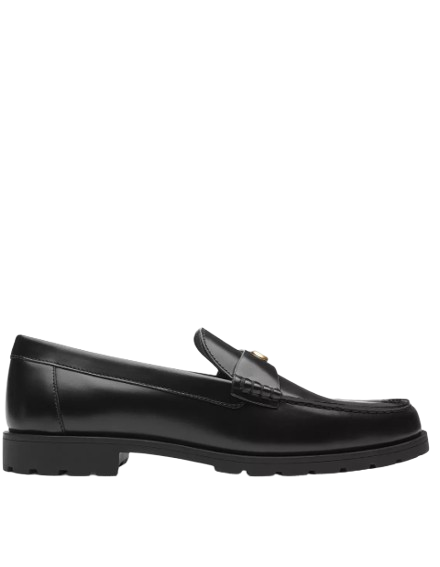 Coach Jocelyn Leather Loafer Shiny Black