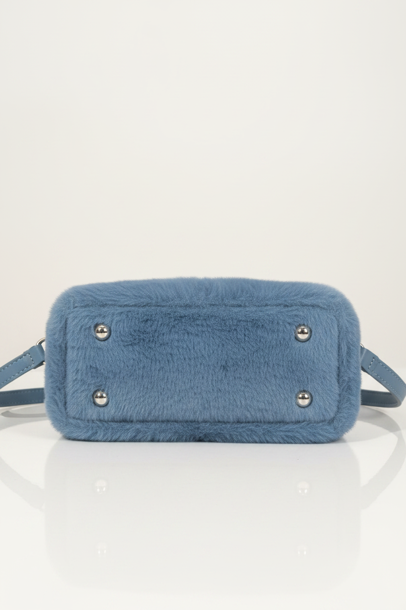 Blue Fluffy Bag - Bottom