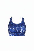 Blue Marble Sports Bra - Front