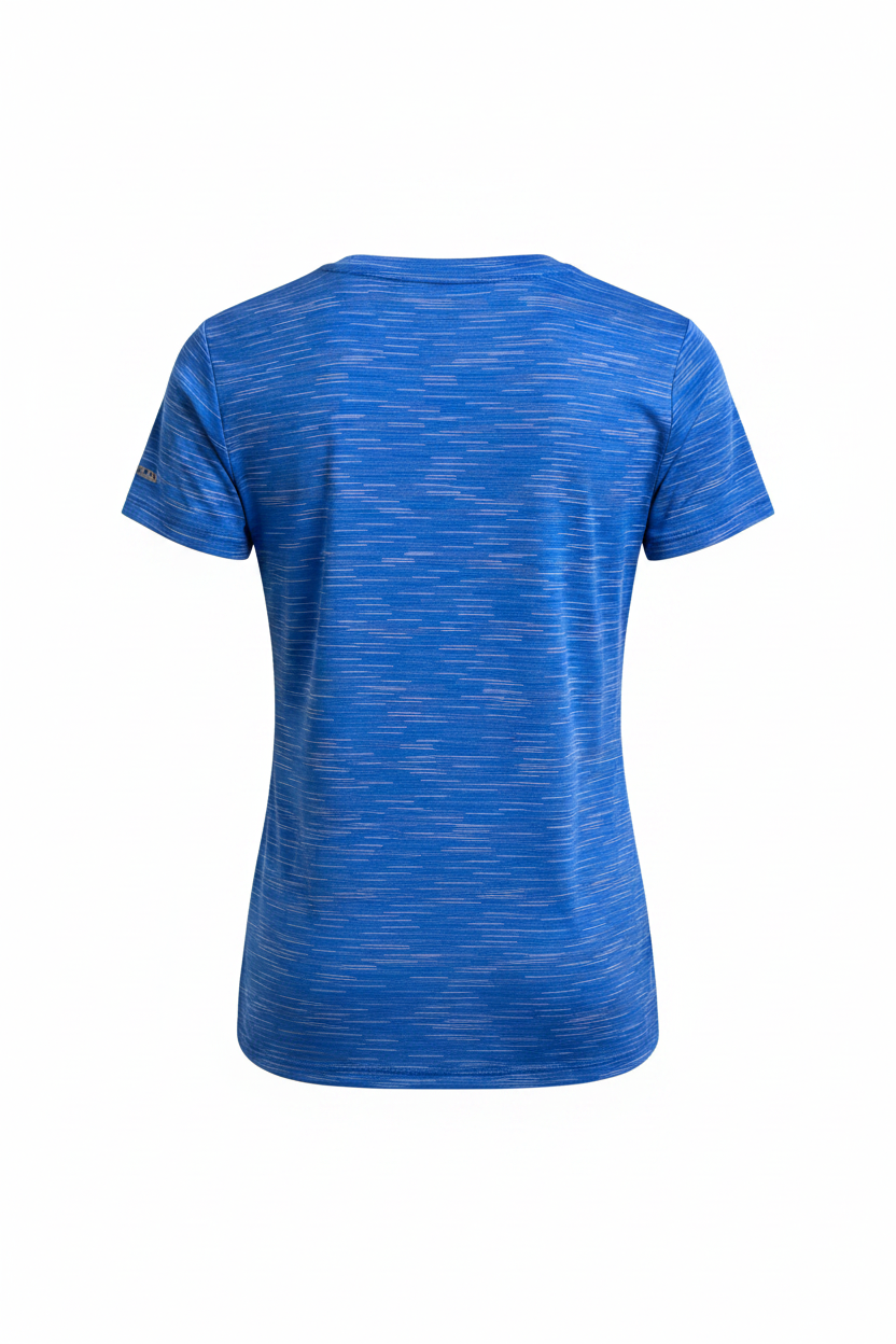 Blue Space-Dye T-Shirt Back