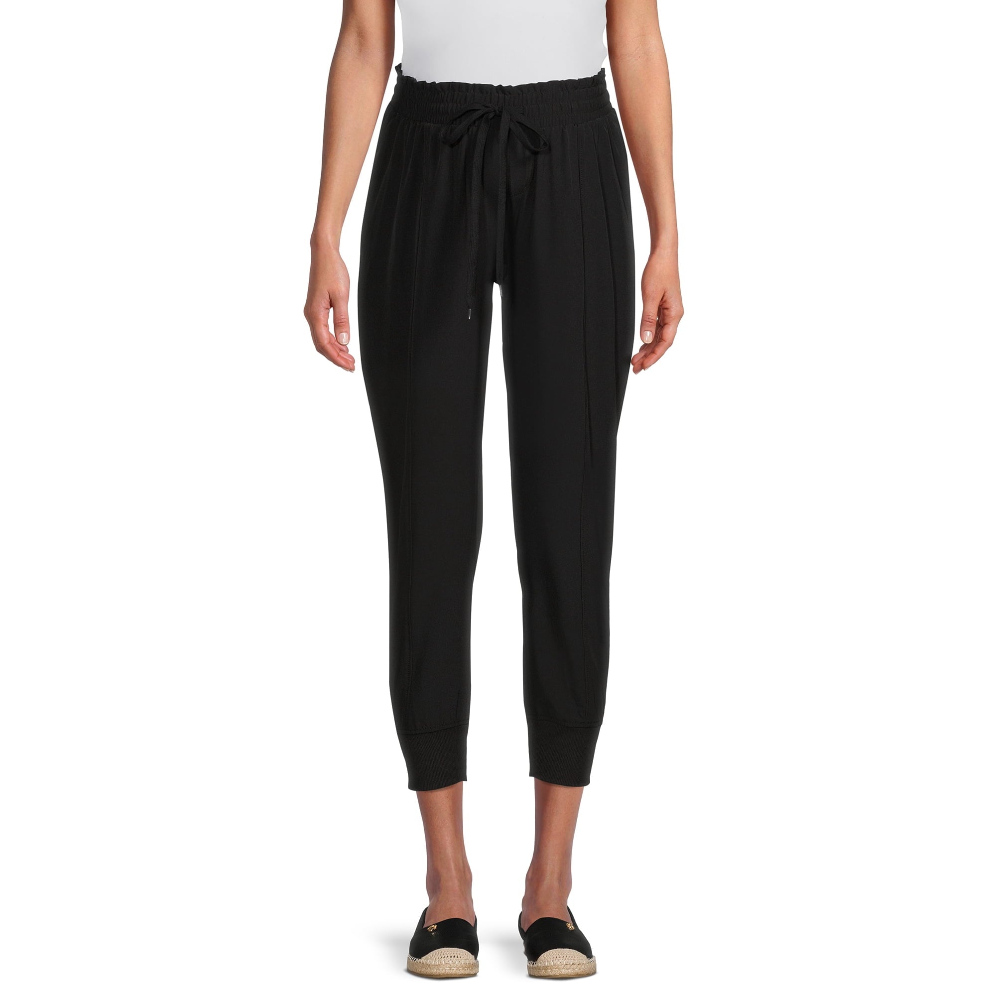 SIZE: M(8-10) - Time and Tru Women's Maternity Jogger Pants