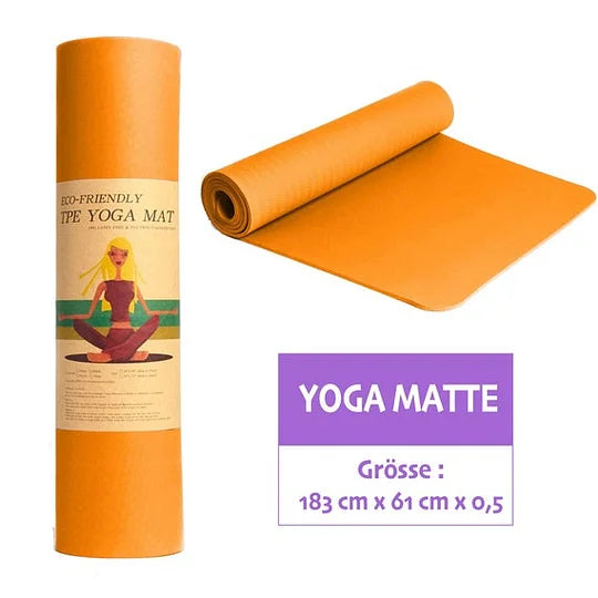 UMINEUX Yoga Mat Extra  Non Slip Yoga Mats for Women Orange (Imperfect)