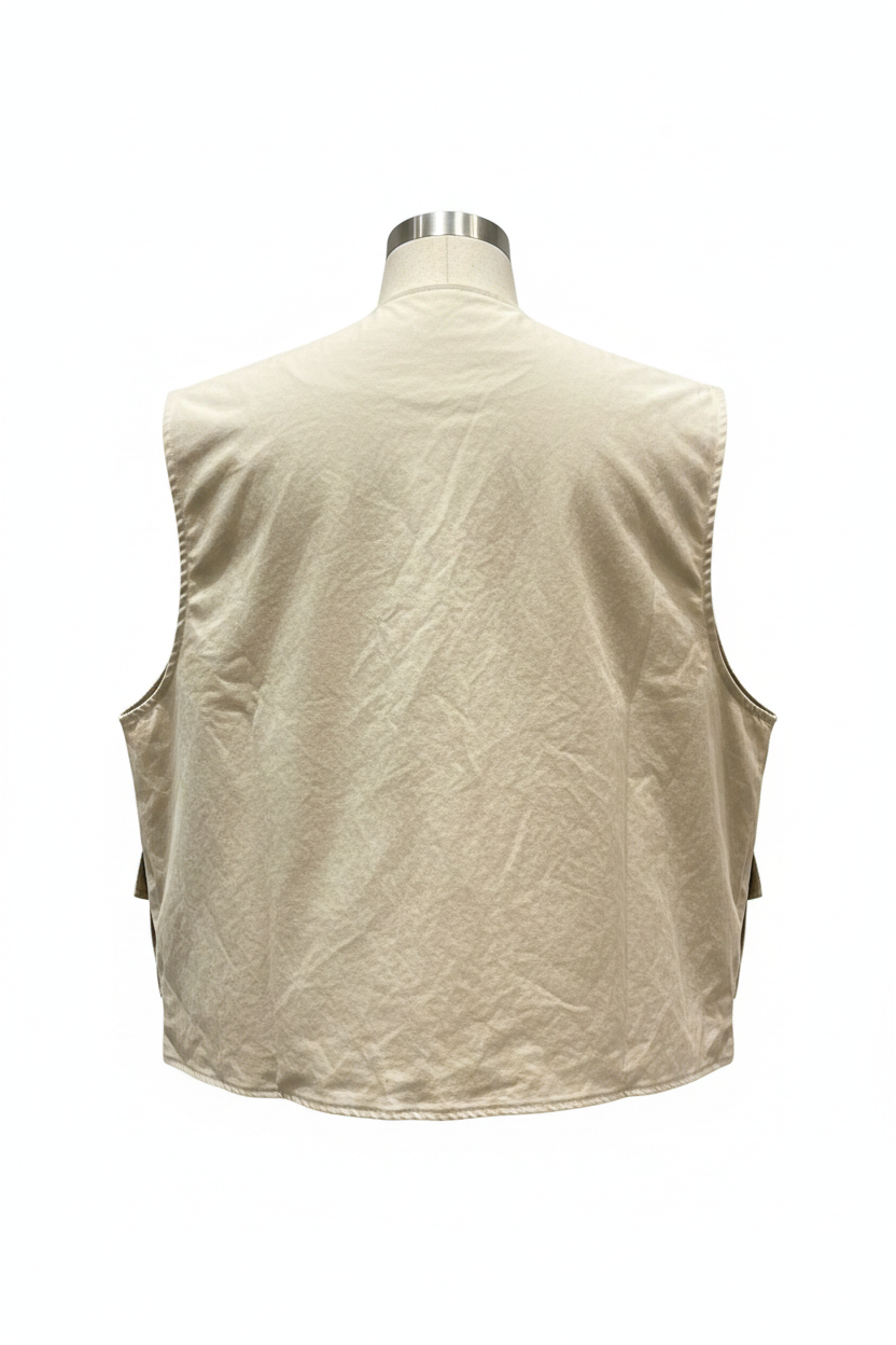 Cargo Vest Back White Background