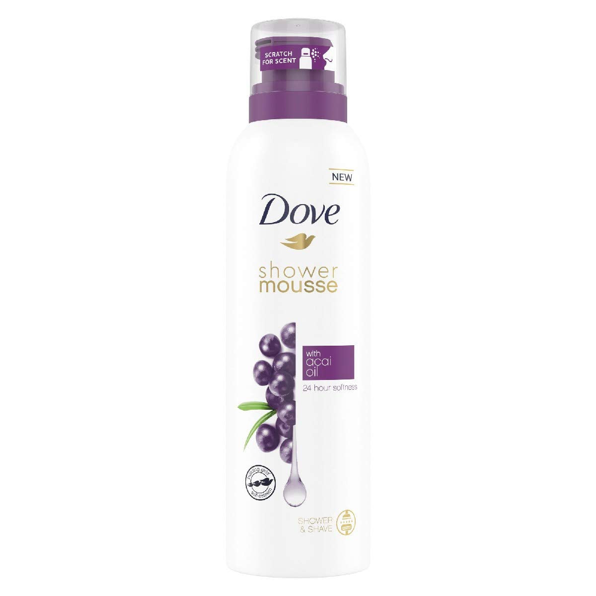 Dove Shower & Shaving Mousse with Açaí Oil | 200ml