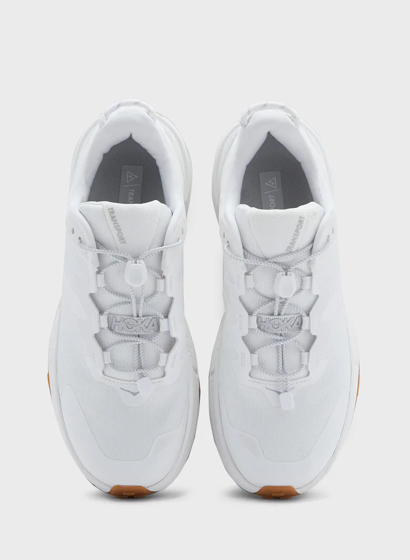 Hoka Transport 1123154 WWH Womens Mesh White Shoe ( without box )