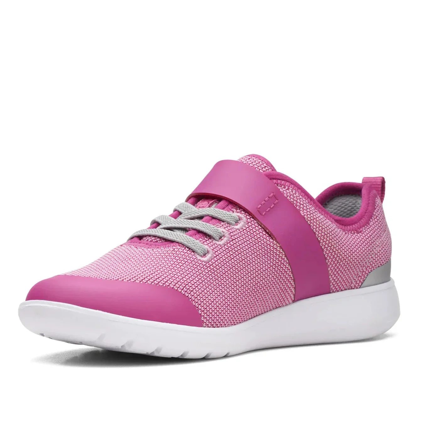 Clarks Hoop Run Girl's Sneakers in Pink - Fun and Fashionable