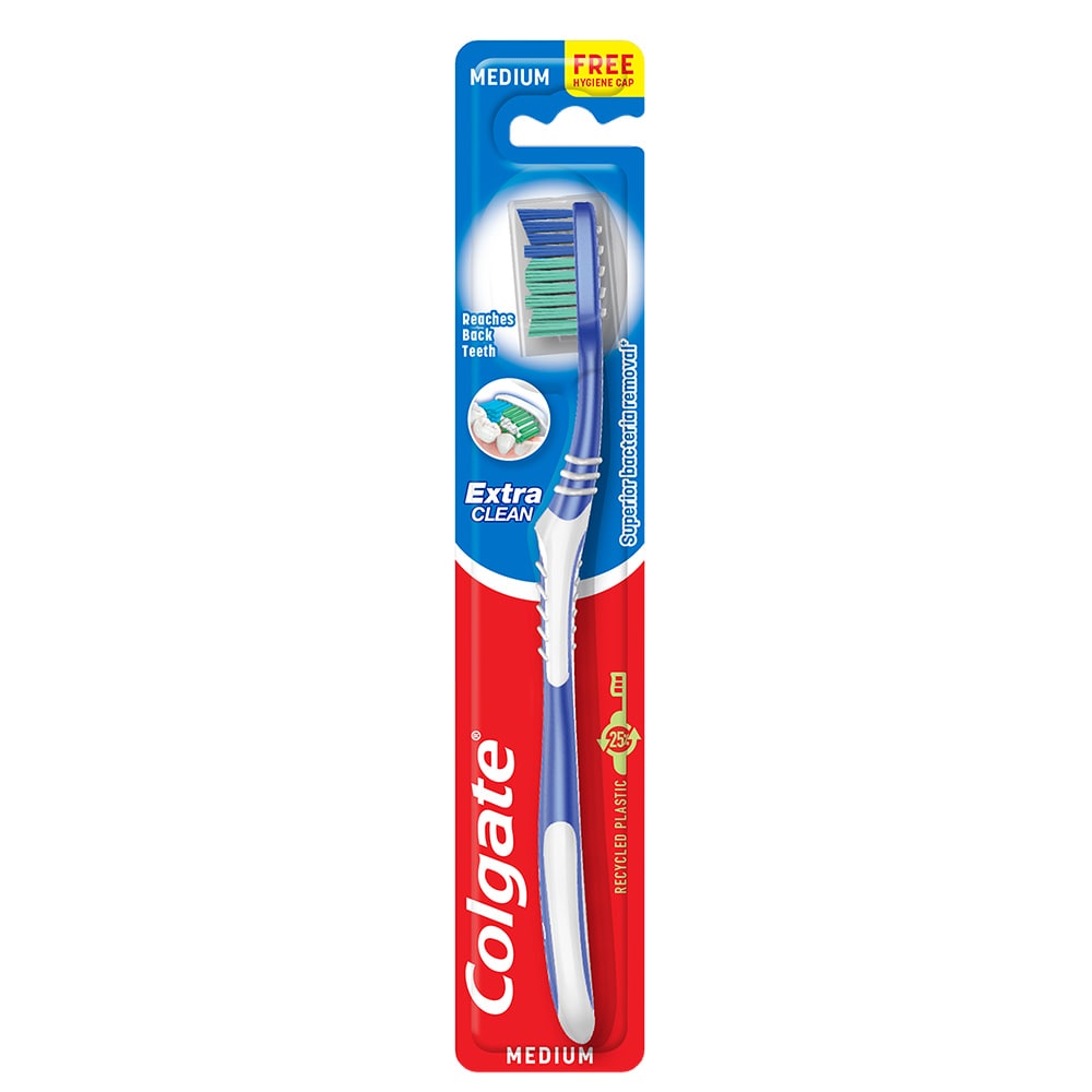 Colgate Extra Clean Medium Toothbrush - Blue