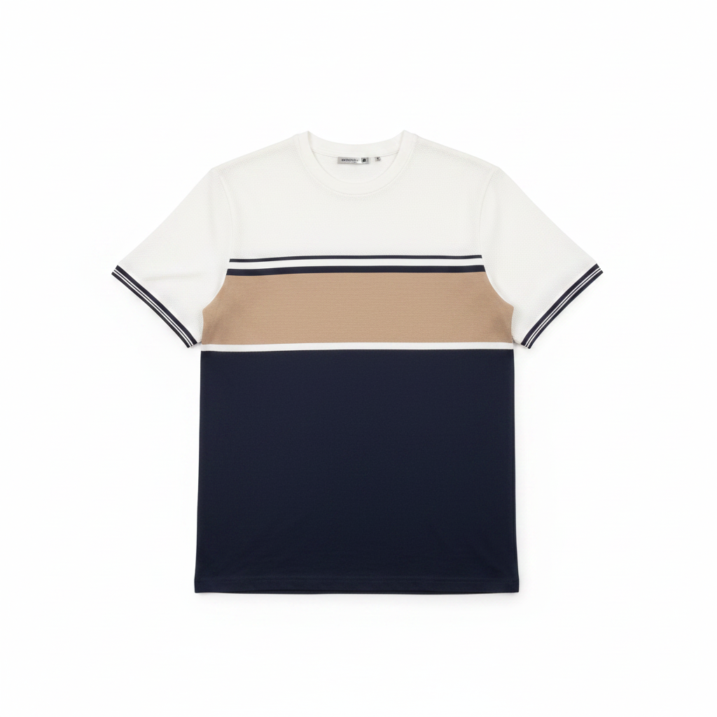 Colorblock T-Shirt Flat Lay