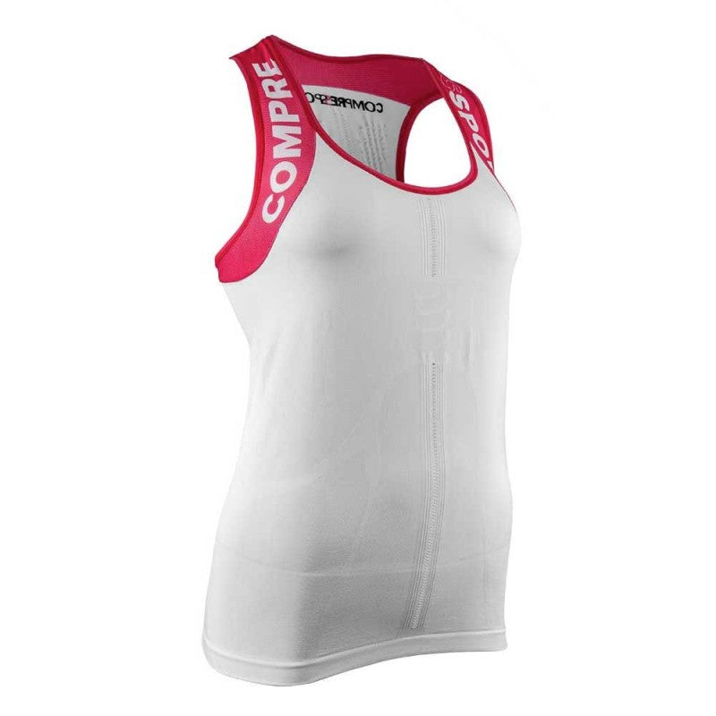 Compressport Trail & Running Shirt Tank  Woman White