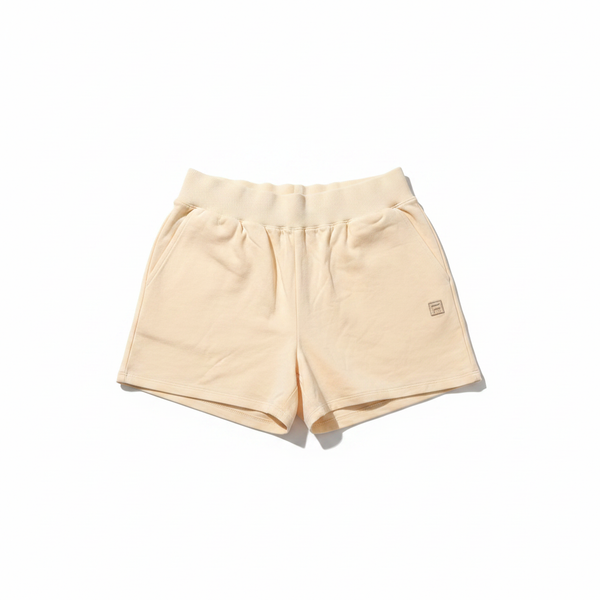 Cream Shorts - Flat Lay