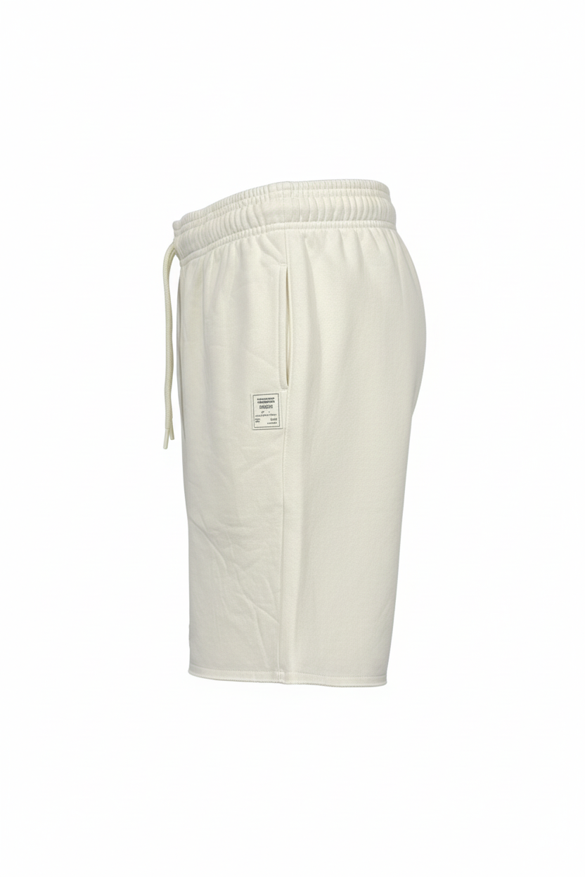 Cream Sweat Shorts - Side
