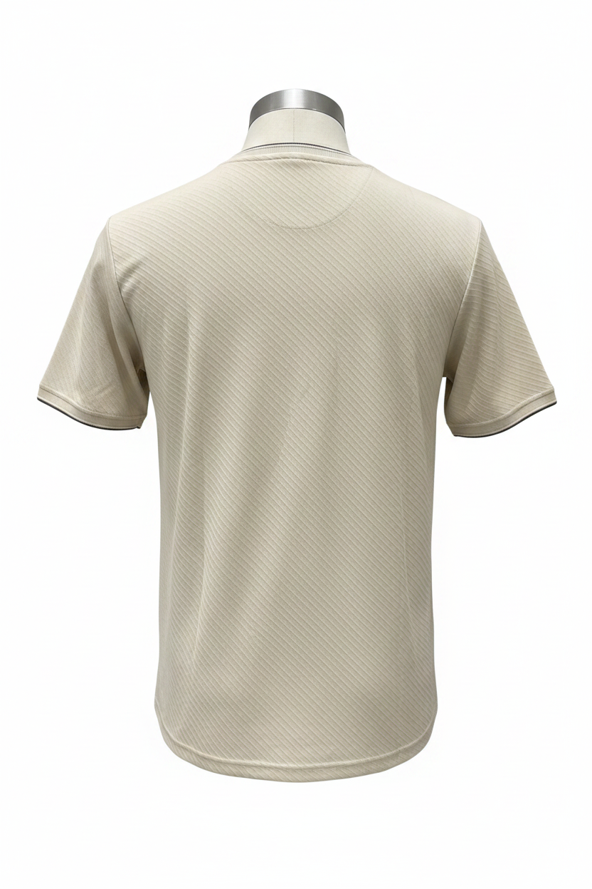 Cream T-Shirt Back View