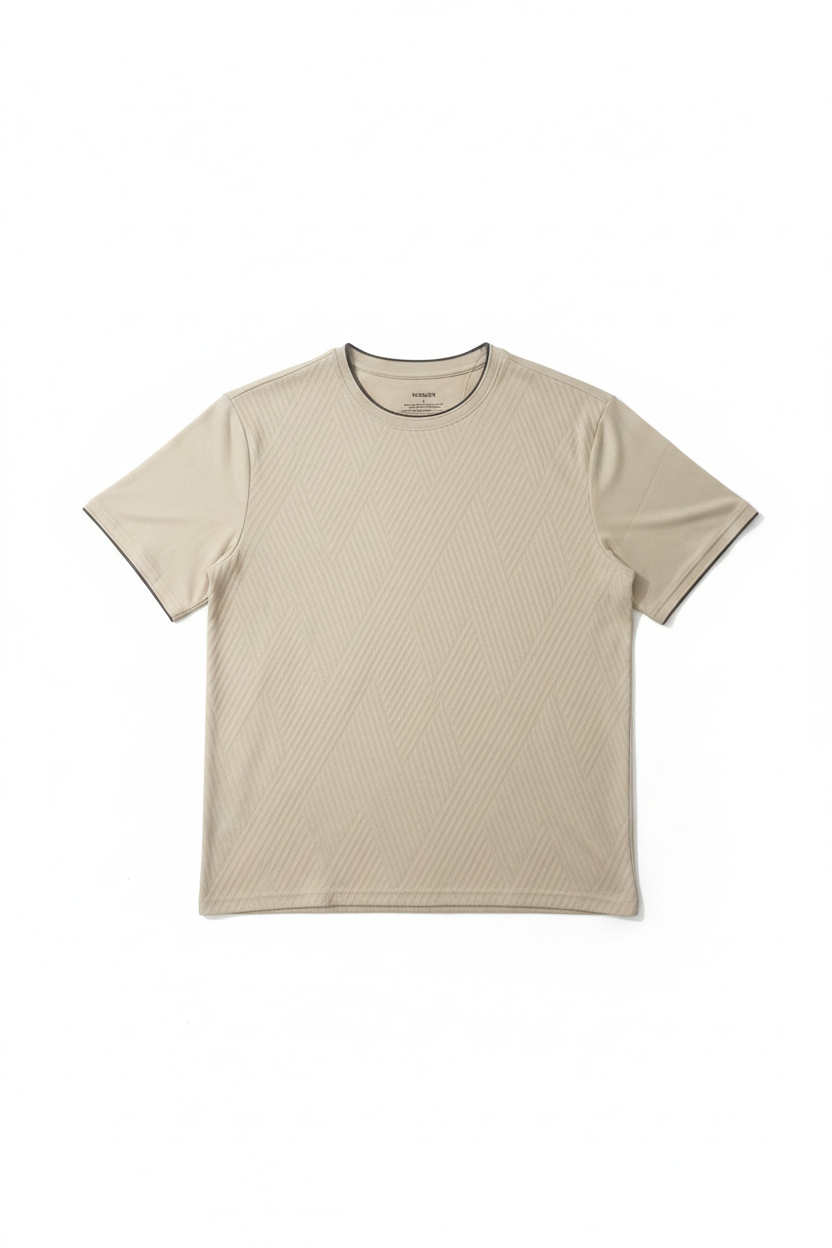 Cream T-Shirt Flat Lay