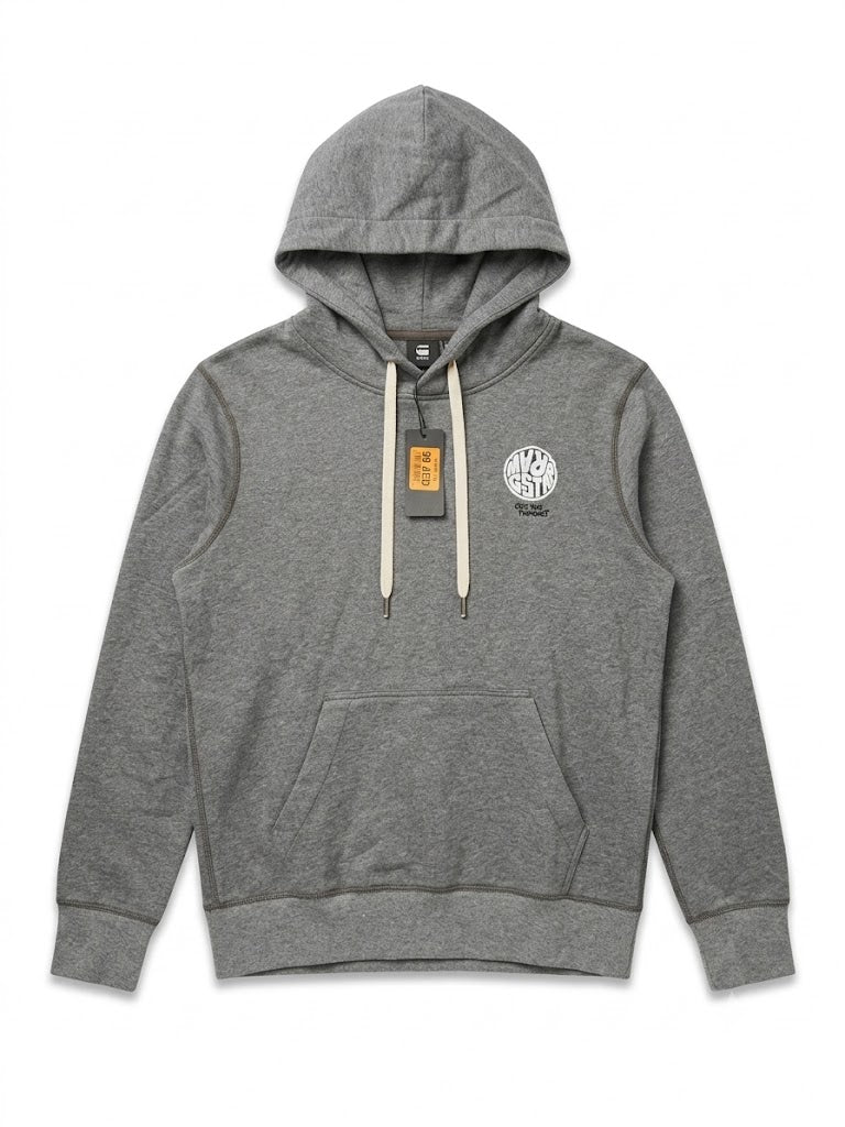 G STAR GREY  MEN HOODIE
