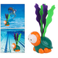 BUBZ diving turtle in the pool Orange COLOR