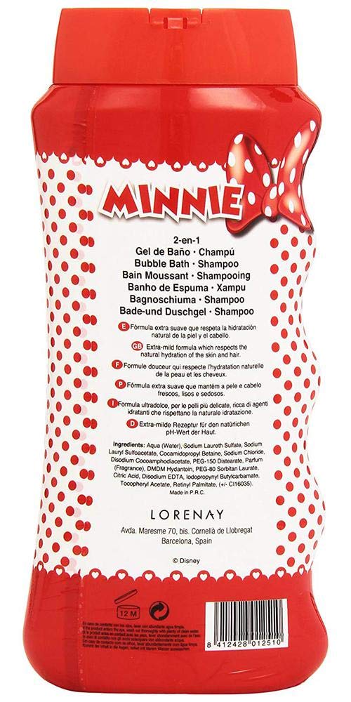 Lorenay - Disney Minnie Mouse 2in1 Bath & Shampoo - 475m