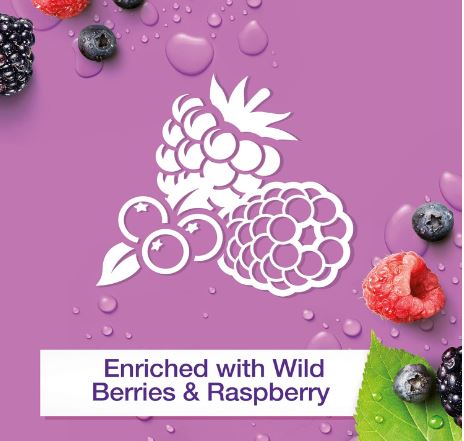 JOHNSONS Body Lotion Vita-Rich, Replenishing Raspberry Extract 400ml
