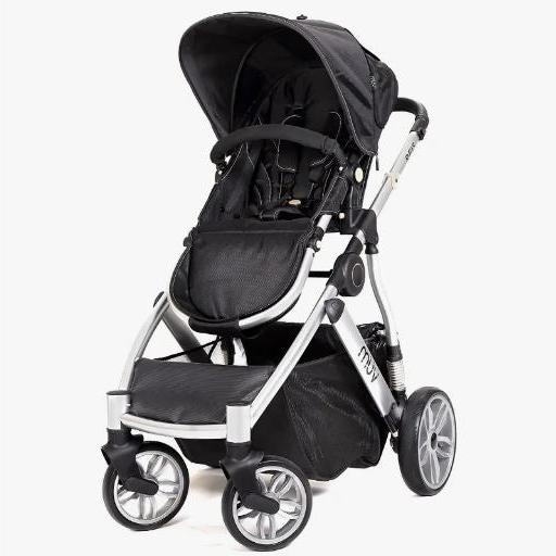 Baby Trend Reis Stroller Arctic Silver Mystic Black