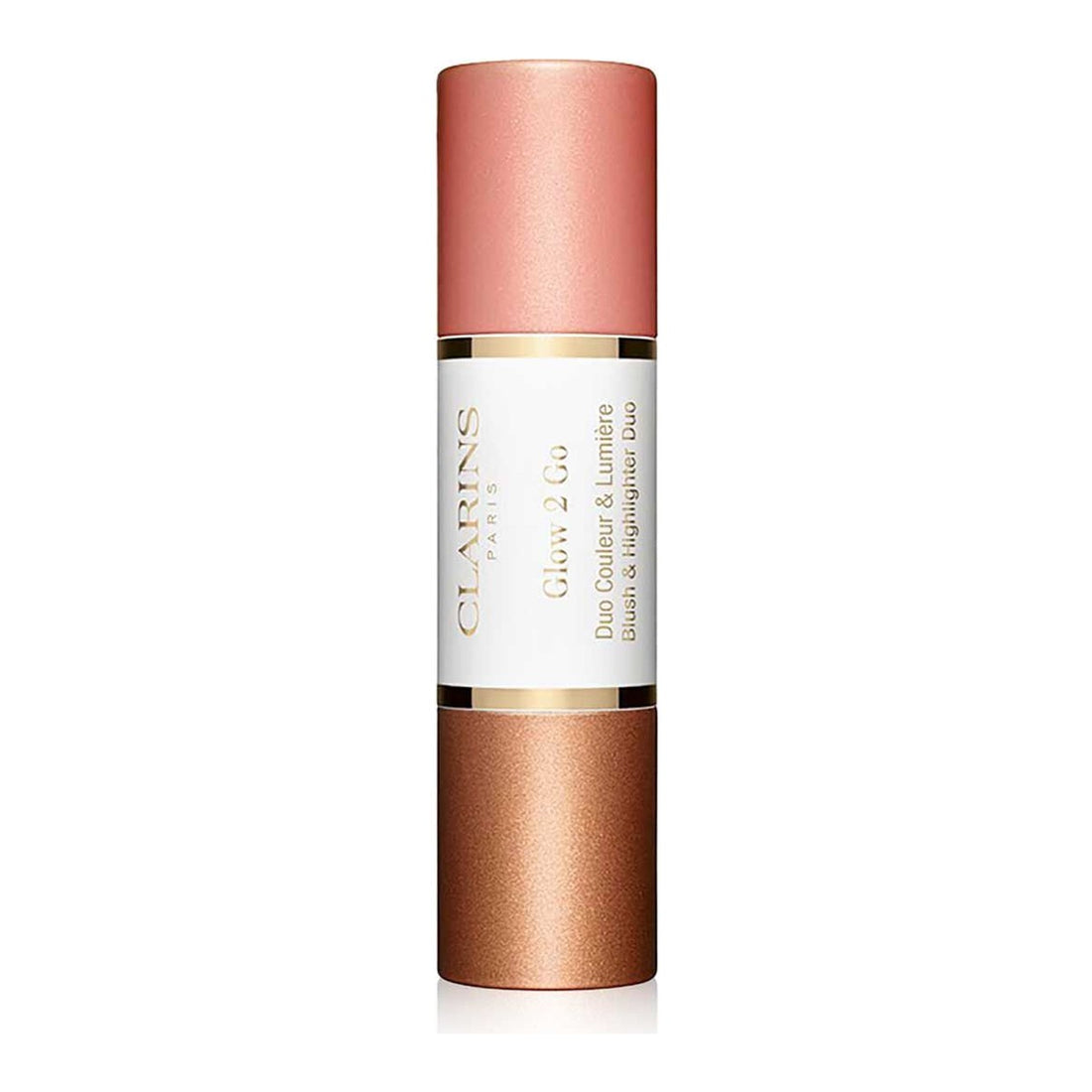 Clarins Glow 2 Go Blush & Highlighter Duo - 02 Golden Peach