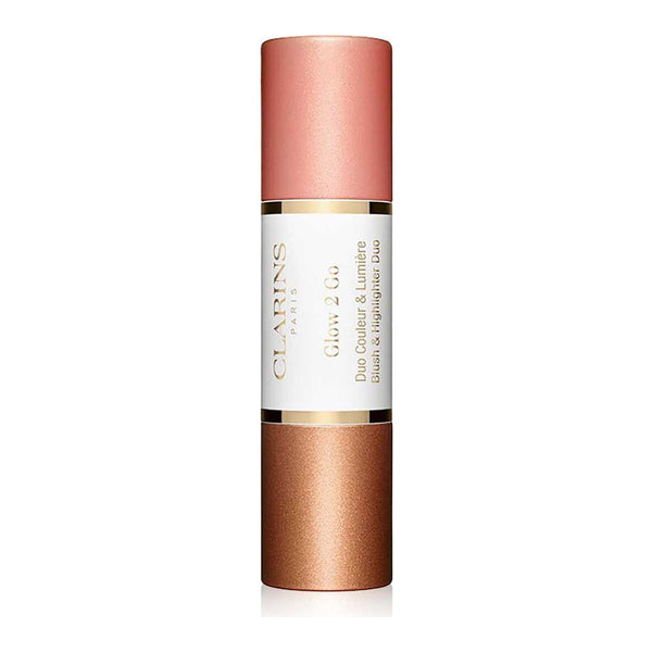 Clarins Glow 2 Go Blush & Highlighter Duo - 02 Golden Peach