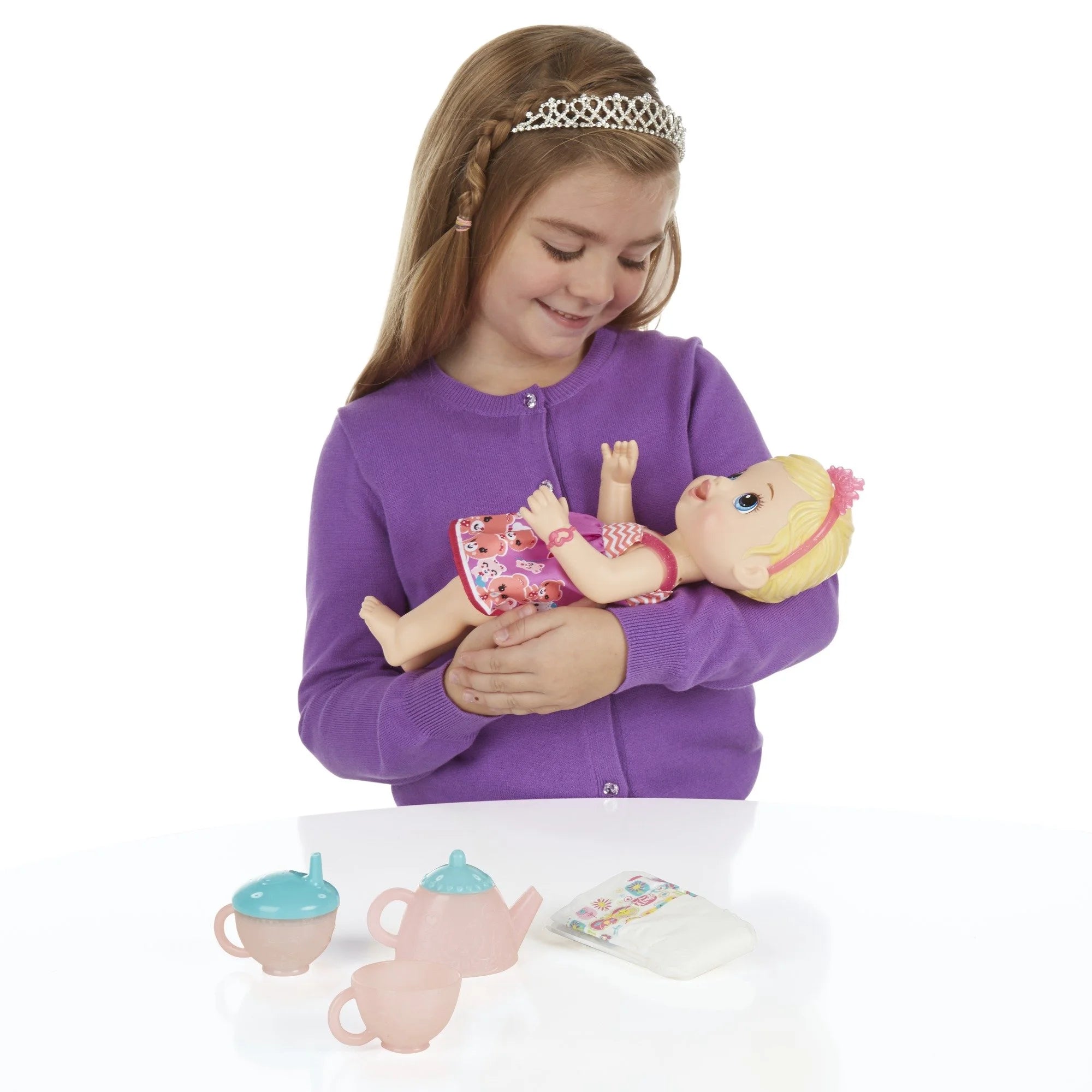 Baby Alive Lil' Sips Baby Has a Tea Party Doll - Blonde Hair