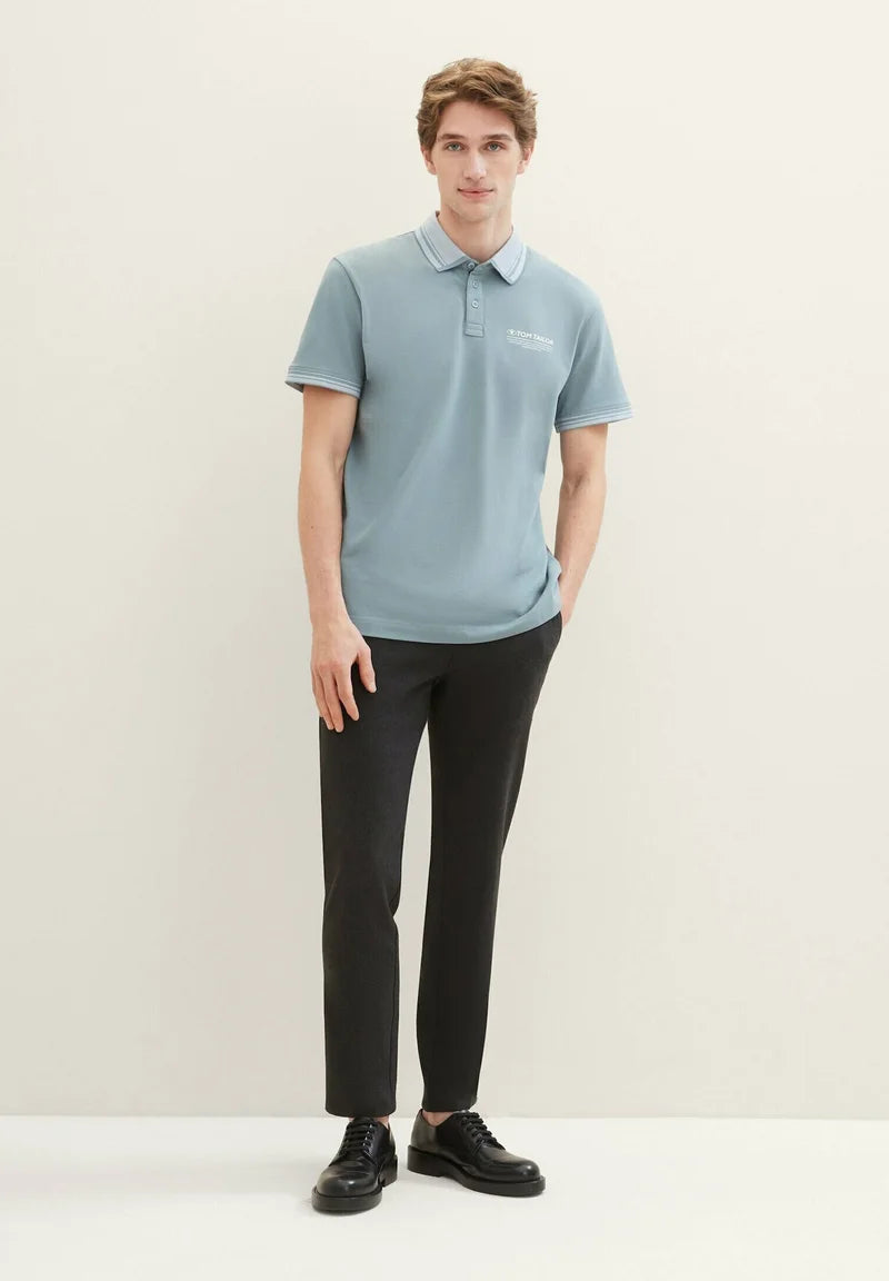 TOM TAILOR MIT LOGO - Polo Shirt - Grey Mint