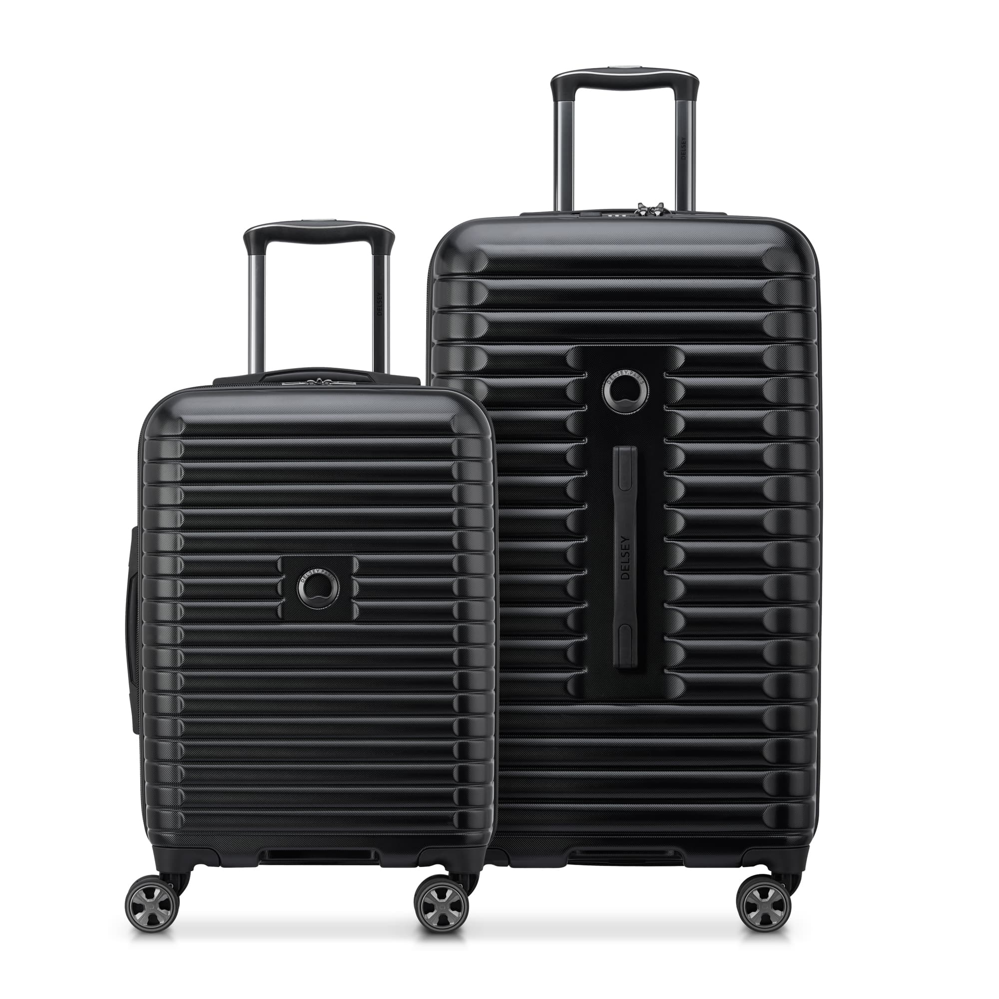 Delsey Paris 2 Piece Luggage Set Black Delsey Paris 2 Piece Luggage Set