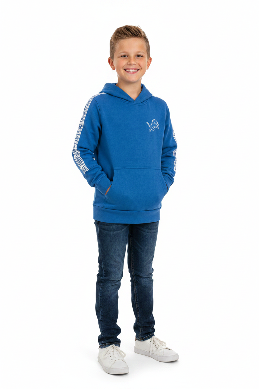 Detroit Lions Hoodie - Kid Wearing