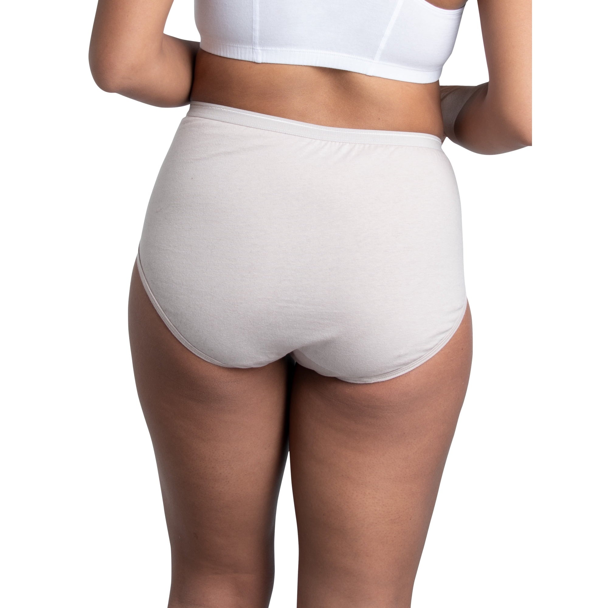 SIZE: 8/XL(PANT SIZE:14-16) - Fruit of the Loom Women's Cotton Brief Underwear, 10-Pack